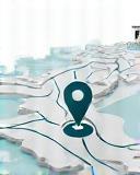 Image representing a map or route template icon