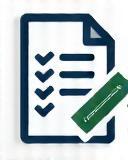 Image representing a checklist document icon